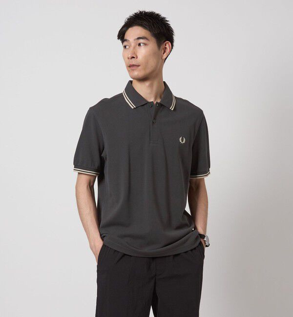 UNITED ARROWS green label relaxing「＜FRED PERRY＞ツインティップ ポロシャツ」|ポロシャツ|DK.GRAY
