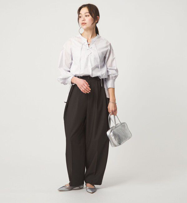 UNITED ARROWS green label relaxing「レースアップ ブラウス」|シャツ・ブラウス|