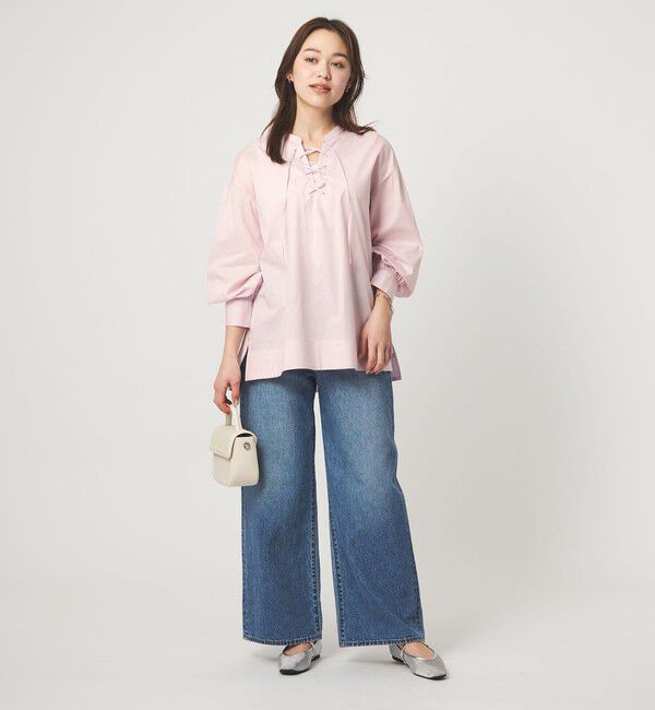 UNITED ARROWS green label relaxing「レースアップ ブラウス」|シャツ・ブラウス|