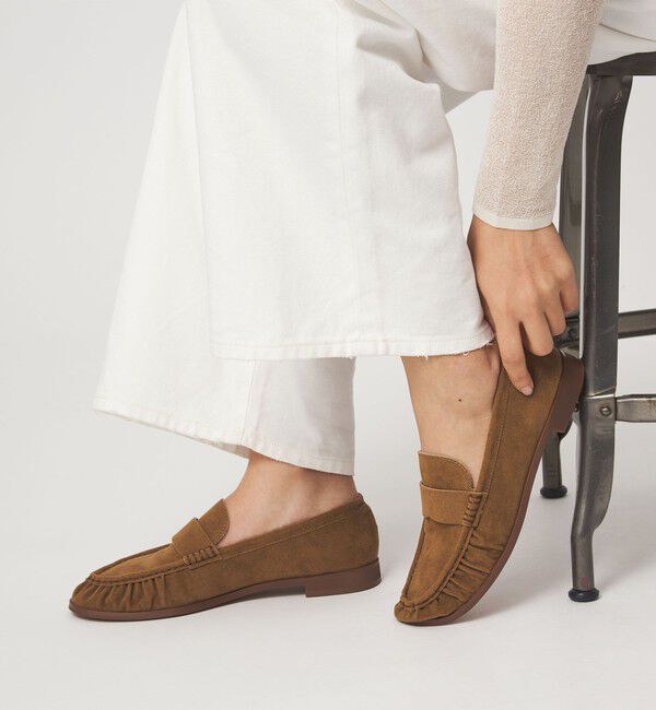 UNITED ARROWS green label relaxing「ギャザー ローファー」|その他|