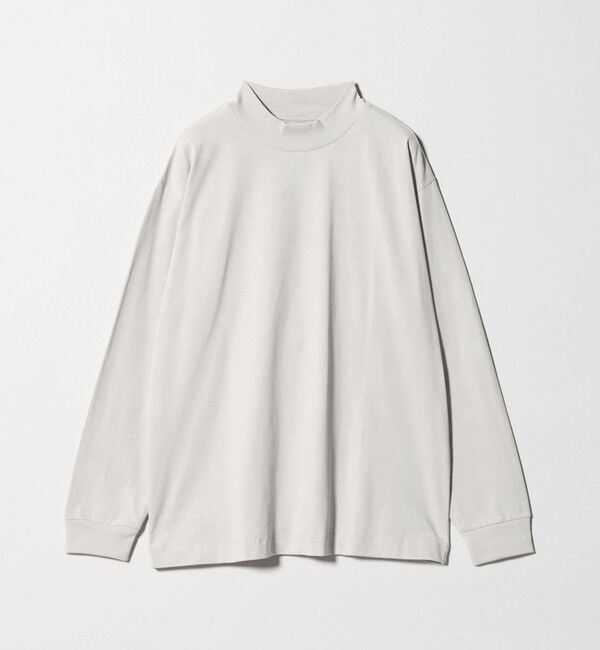 UNITED ARROWS green label relaxing「LONG FIBER COTTON クリア モックネック 長袖 Tシャツ」|Tシャツ・カットソー|
