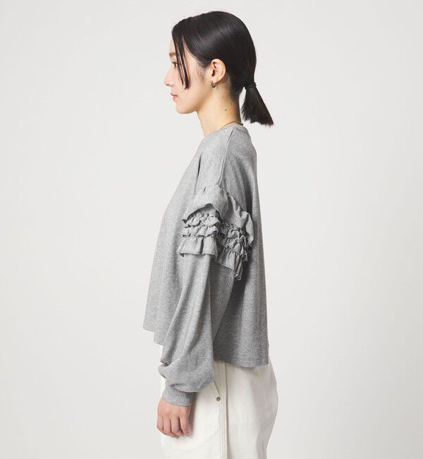 UNITED ARROWS green label relaxing「【WEB限定】＜at ease＞袖フリル プルオーバー カットソー」|Tシャツ・カットソー|