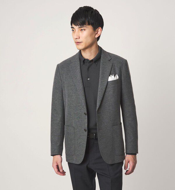 UNITED ARROWS green label relaxing「メランジ カノコ ニュー ボタンダウン 長袖 ポロシャツ」|ポロシャツ|