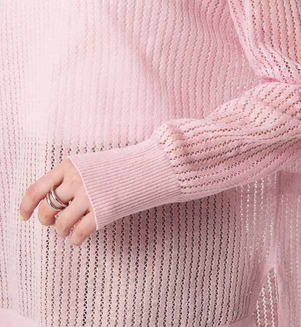 UNITED ARROWS green label relaxing「フレンチリネン メッシュ プルオーバー ニット」|ニット・セーター|