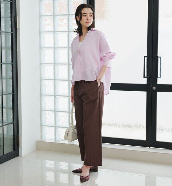 UNITED ARROWS green label relaxing「【結論シリーズ】リネンバランスシャツ［size SHORTあり］」|シャツ・ブラウス|