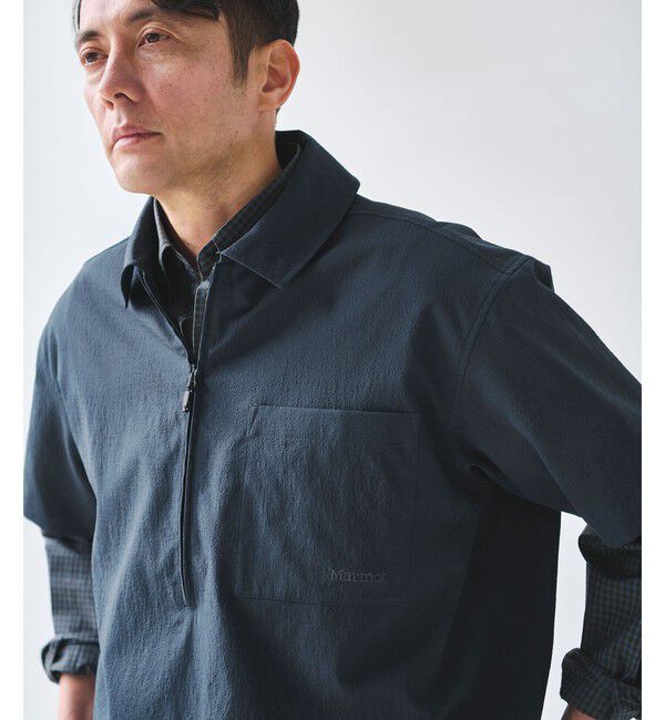 UNITED ARROWS green label relaxing「【別注】＜Marmot＞ハーフジップ 半袖 シャツ -はっ水-」|シャツ・ブラウス|