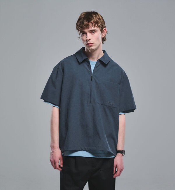 UNITED ARROWS green label relaxing「【別注】＜Marmot＞ハーフジップ 半袖 シャツ -はっ水-」|シャツ・ブラウス|