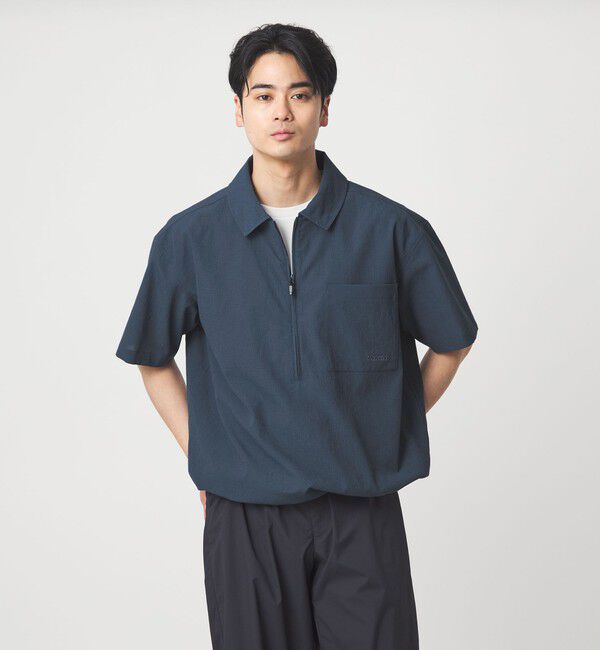 UNITED ARROWS green label relaxing「【別注】＜Marmot＞ハーフジップ 半袖 シャツ -はっ水-」|シャツ・ブラウス|