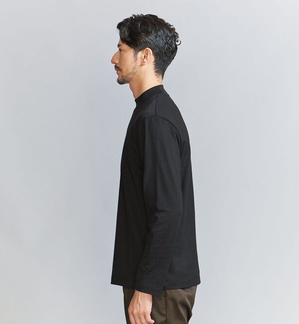 BEAUTY&YOUTH UNITED ARROWS「【WEB限定 WARDROBE SMART】クリア ガスコットン モックネック カットソー【抗菌・防臭】」|Tシャツ・カットソー|