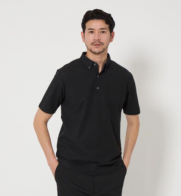 BEAUTY&YOUTH UNITED ARROWS「【WEB限定 WARDROBE SMART】ステイ クリーン ピケ BD ポロシャツ【抗菌防臭】」|ポロシャツ|