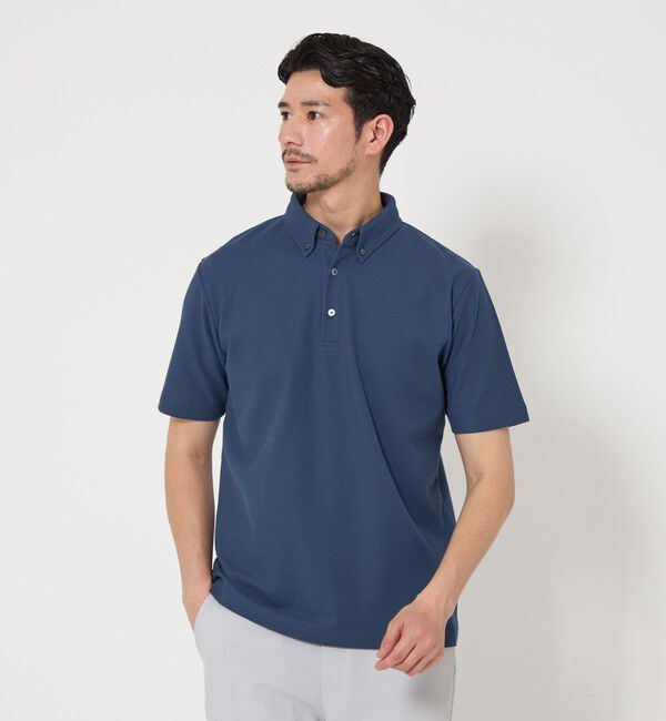 BEAUTY&YOUTH UNITED ARROWS「【WEB限定 WARDROBE SMART】ステイ クリーン ピケ BD ポロシャツ【抗菌防臭】」|ポロシャツ|