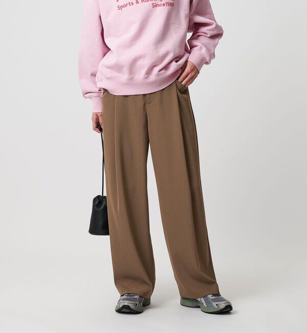 BEAUTY&YOUTH UNITED ARROWS「ポリエステルブレンド ツイルバックゴムパンツ」|スラックス|