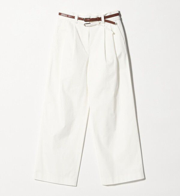 ATTISESSION「＜ATTISESSION＞ベルト 2タック ストレート パンツ 3」|その他|