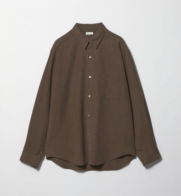 STEVEN ALAN「＜Steven Alan＞ スラブ レギュラーカラー シャツ NARROW」|シャツ・ブラウス|DK.BROWN
