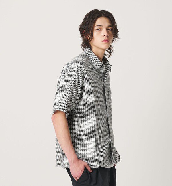 BEAUTY&YOUTH UNITED ARROWS「コクーン ドビー キャンプカラー シャツ GRANDE型」|シャツ・ブラウス|BLACK