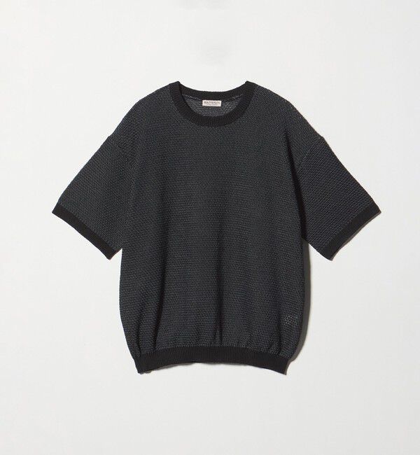 BEAUTY&YOUTH UNITED ARROWS「ダイアゴナル ウェーブ パターン クルーネック ニット」|ニット・セーター|DK.GRAY
