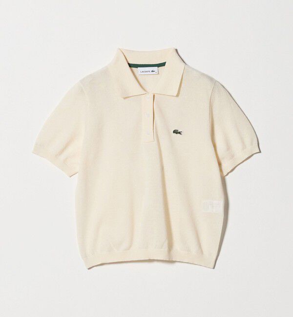 BEAUTY&YOUTH UNITED ARROWS「＜LACOSTE＞ラメニット ポロシャツ」|ポロシャツ|OFF WHITE