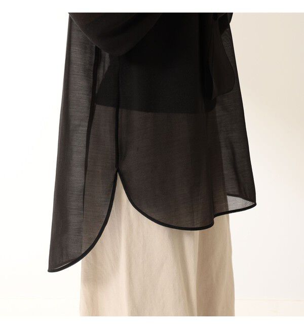 Demi-Luxe BEAMS 「オーガンジー リボンブラウス」|シャツ・ブラウス|