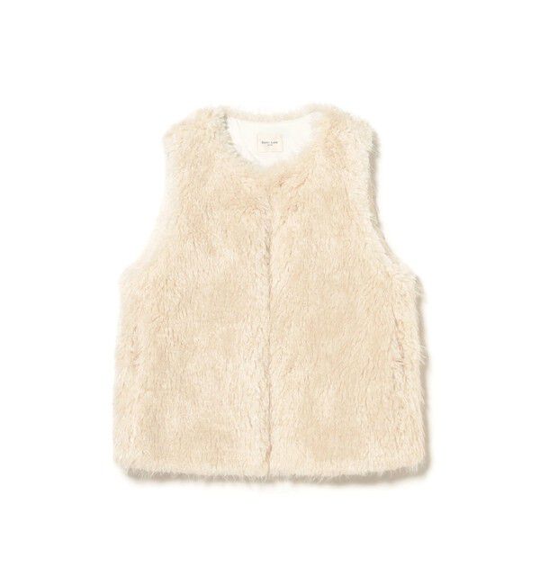 Demi-Luxe BEAMS 「ウェイビー フェイクファー ジレ」|ダウン|