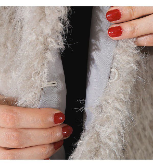 Demi-Luxe BEAMS 「ウェイビー フェイクファー ジレ」|ダウン|