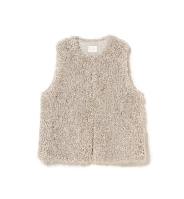 Demi-Luxe BEAMS 「ウェイビー フェイクファー ジレ」|ダウン|