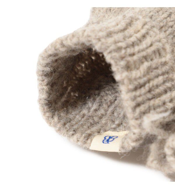 BEAMSBOY「手編み フラワー刺繍 ミトン」|手袋|