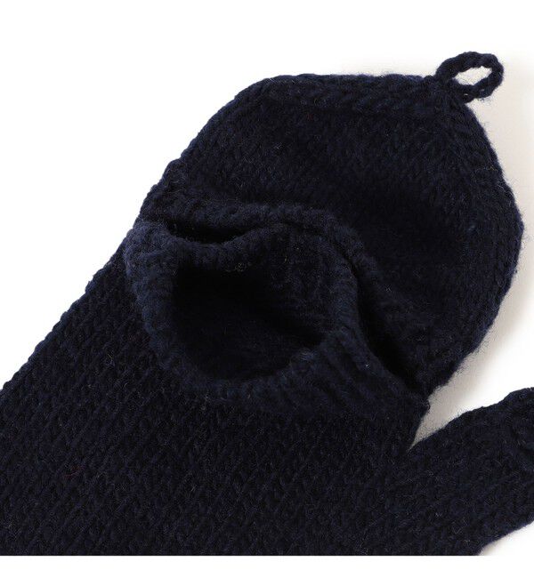 BEAMSBOY「手編み フラワー刺繍 ミトン」|手袋|