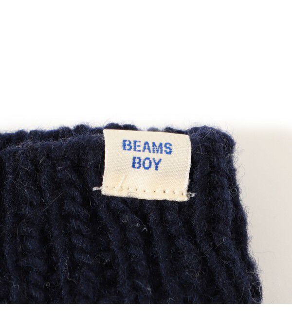 BEAMSBOY「手編み フラワー刺繍 ミトン」|手袋|