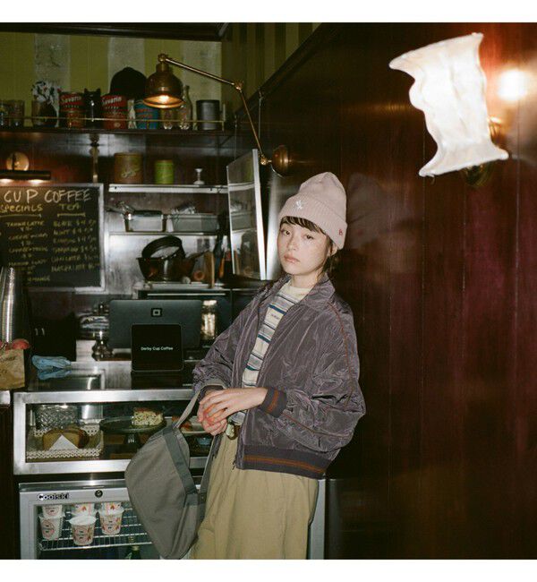 BEAMSBOY「バーシティー ブルゾン」|ブルゾン・スタジャン|PURPLE