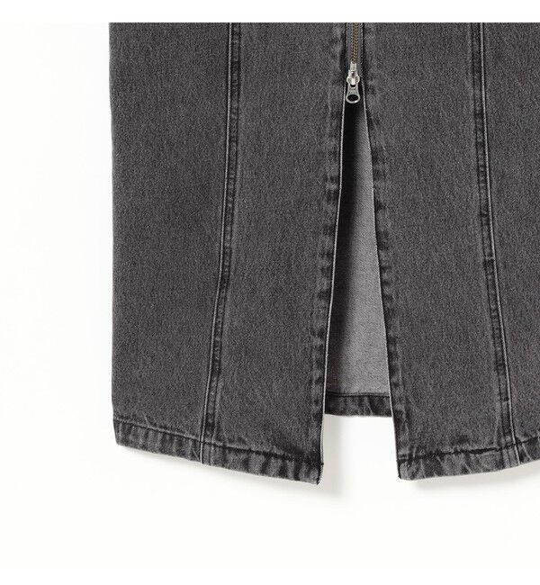 Ray BEAMS 「デニム フロントジップ キャミソールワンピース」|ワンピース|