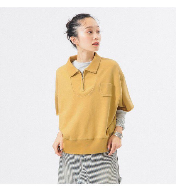 BEAMSBOY「ハーフジップ ショートスリーブ スウェット」|スウェット・ジャージ|