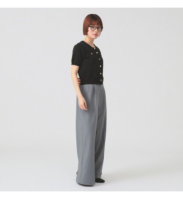 Ray BEAMS 「メタルボタン ハーフスリーブ カーディガン」|ニット・セーター|