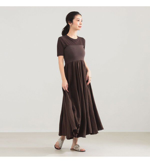 Demi-Luxe BEAMS 「AK+1 / リネン マキシスカート」|スカート|