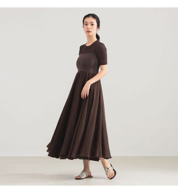 Demi-Luxe BEAMS 「AK+1 / リネン マキシスカート」|スカート|