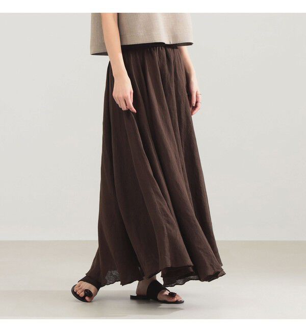 Demi-Luxe BEAMS 「AK+1 / リネン マキシスカート」|スカート|