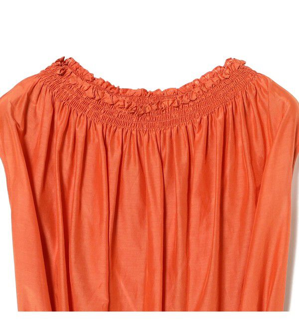 Demi-Luxe BEAMS 「	コットンシルク オフショルダー ワンピース」|ワンピース|