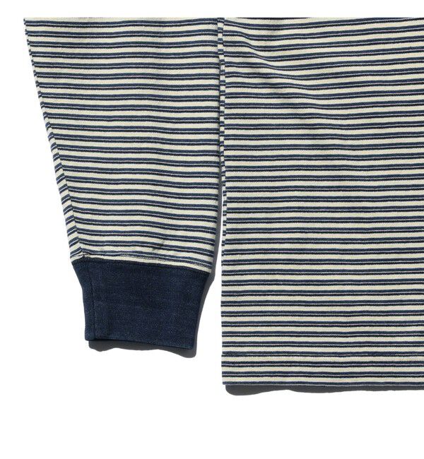 BEAMS PLUS「Pocket Tee Indigo Stripe」|Tシャツ・カットソー|