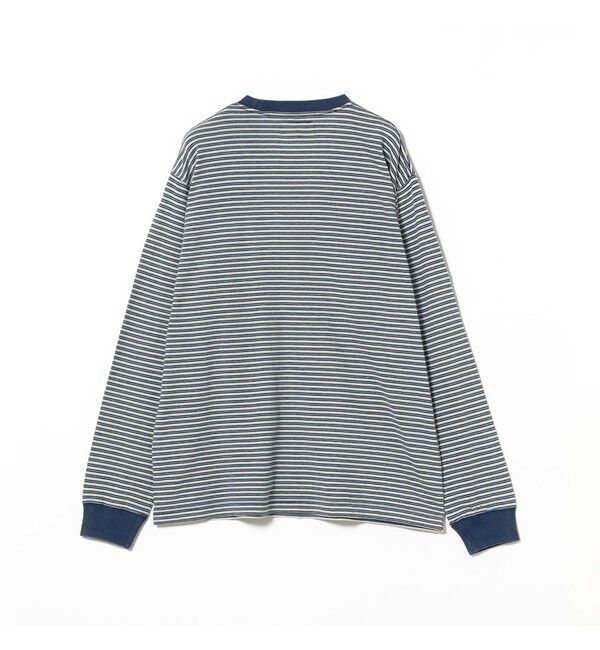 BEAMS PLUS「Pocket Tee Indigo Stripe」|Tシャツ・カットソー|