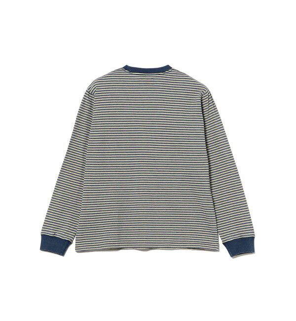 BEAMS PLUS「Pocket Tee Indigo Stripe」|Tシャツ・カットソー|