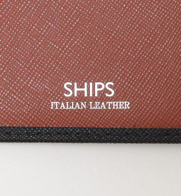 SHIPS「【WEB限定】SHIPS:【SAFFIANO LEATHER】2トーン 2つ折 ウォレット（財布）」|財布|