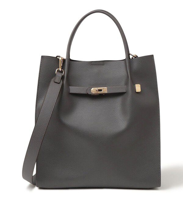 SHIPS any「《一部追加予約》SHIPS any: A4 メタル フィッティング トート バッグ」|トートバッグ|