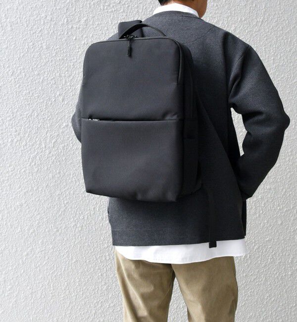 SHIPS any「SHIPS any: ビジネス スクエア バックパック 25SS◇」|リュック|ブラック