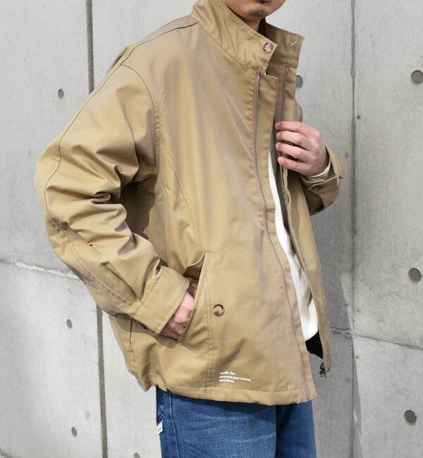 SHIPS any「SHIPS any: オーバーサイズ コットン ギャバジン トラック ブルゾン◇」|ブルゾン・スタジャン|ベージュ