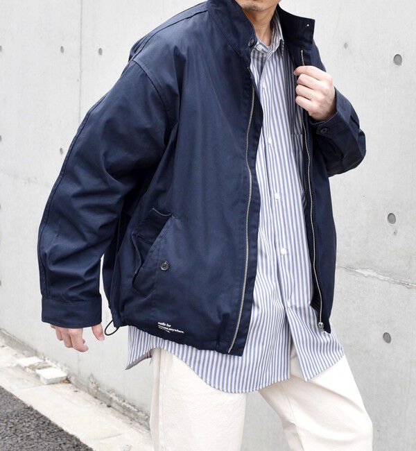 SHIPS any「SHIPS any: オーバーサイズ コットン ギャバジン トラック ブルゾン◇」|ブルゾン・スタジャン|
