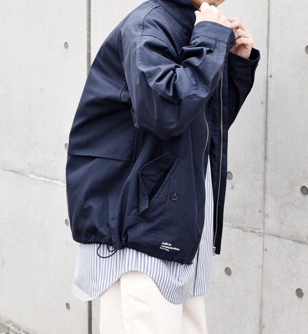 SHIPS any「SHIPS any: オーバーサイズ コットン ギャバジン トラック ブルゾン◇」|ブルゾン・スタジャン|