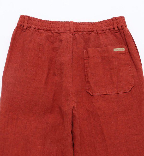 SHIPS「BATEAUX DE SHIPS: リネン ガーメントダイ ワイド イージーパンツ」|チノ|