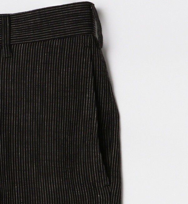 SHIPS「【SHIPS別注】Errico Formicola: リネン ピンストライプ  スラックス」|チノ|