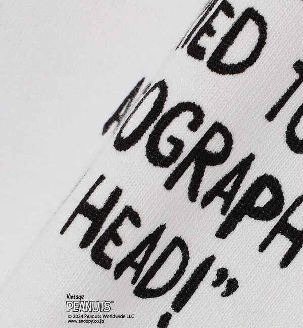 SHIPS any「SHIPS any: SNOOPY コラボ カルチャー グラフィック バック プリント Tシャツ◆」|Tシャツ・カットソー|
