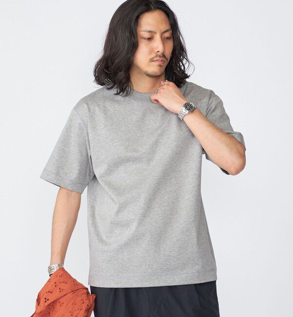 SHIPS「SHIPS: ハイゲージ クルーネック ポンチ Tシャツ」|Tシャツ・カットソー|