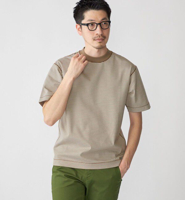 SHIPS「SHIPS: ハイゲージ クルーネック ポンチ Tシャツ」|Tシャツ・カットソー|